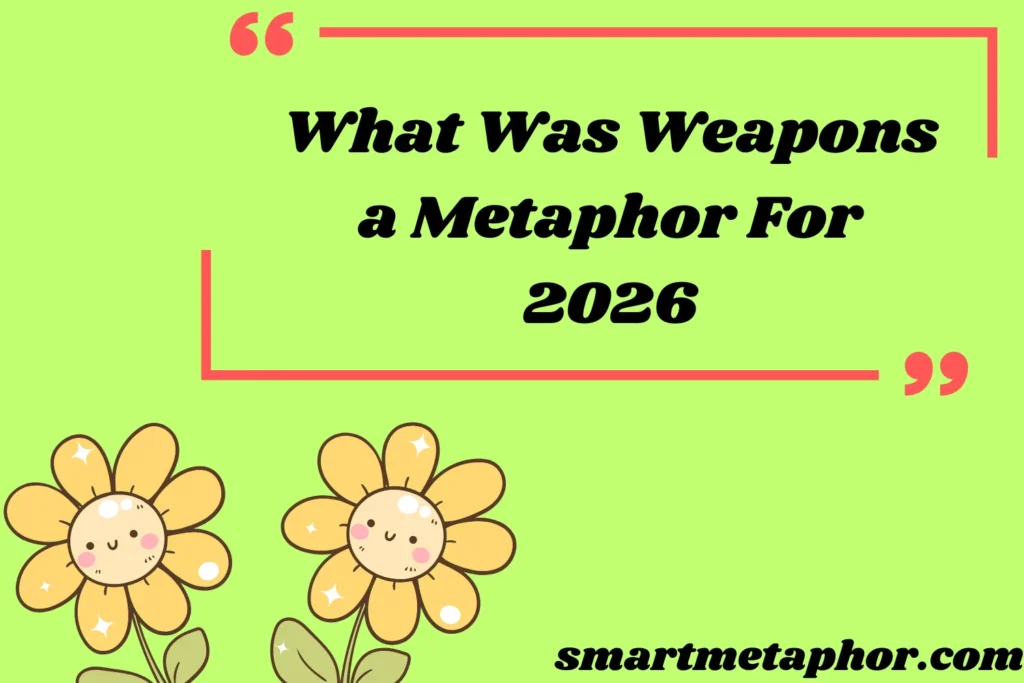 What Was Weapons a Metaphor For