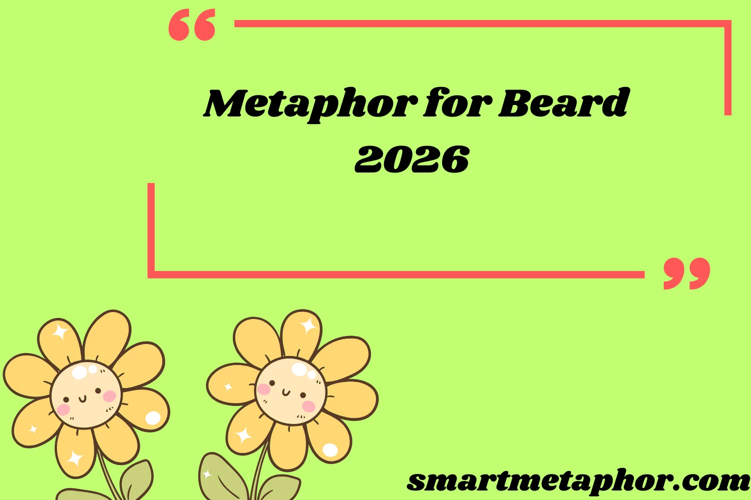 metaphor for beard