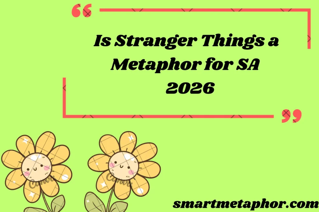 Is Stranger Things a Metaphor for SA