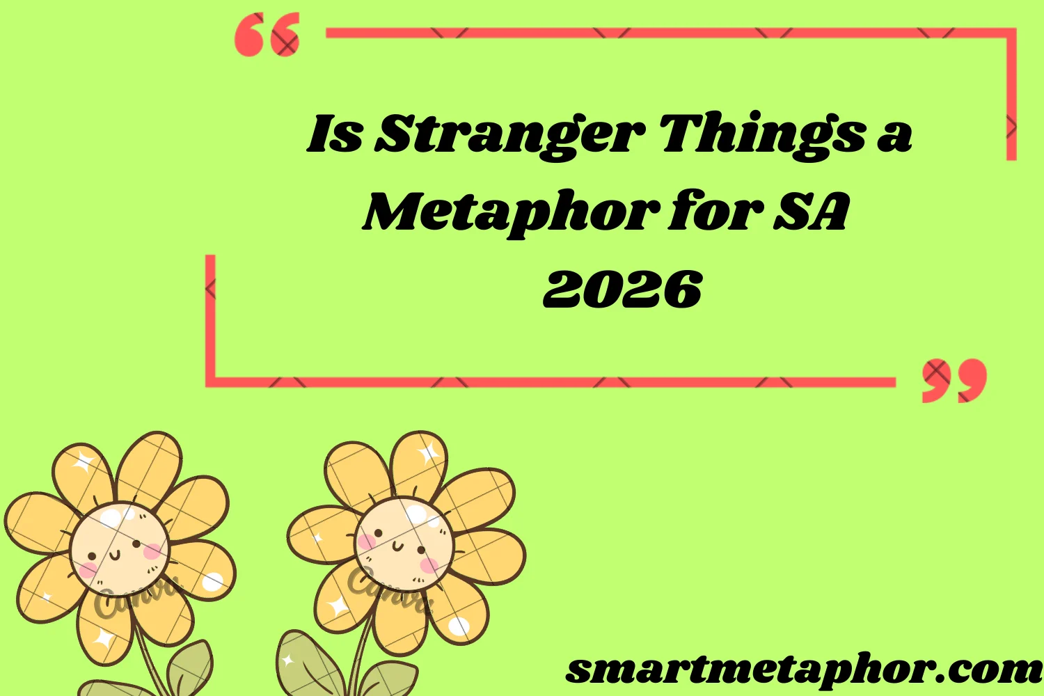 Is Stranger Things a Metaphor for SA
